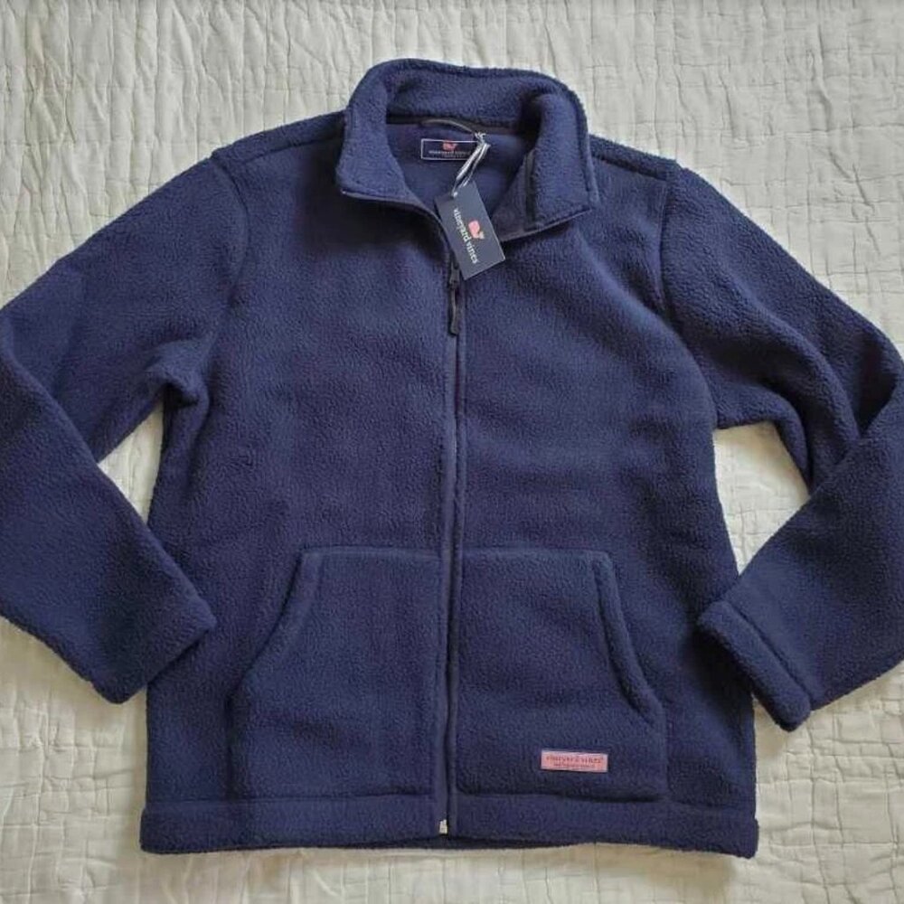 Vineyard Vines Stillwater Sherpa Full Zip Mock Jacket